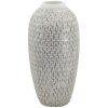 Mauro Ferretti Vaso Wave Ø 21x43 cm bianco oro