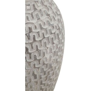 Mauro Ferretti Vaso Wave Ø 19,5x34 cm bianco oro