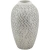 Mauro Ferretti Vaso Wave Ø 19,5x34 cm bianco oro