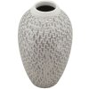 Mauro Ferretti Vaso Wave Ø 19,5x34 cm bianco oro