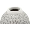 Mauro Ferretti Vaso Wave Ø 19,5x34 cm bianco oro