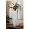 Mauro Ferretti vaso a foglia Ø 20x67 cm oro bianco
