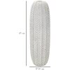 Mauro Ferretti vaso a foglia Ø 20x67 cm oro bianco