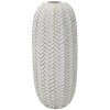 Mauro Ferretti vaso a foglia Ø 18,5x46 cm oro bianco