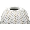 Mauro Ferretti vaso a foglia Ø 18,5x46 cm oro bianco