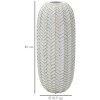 Mauro Ferretti vaso a foglia Ø 18,5x46 cm oro bianco