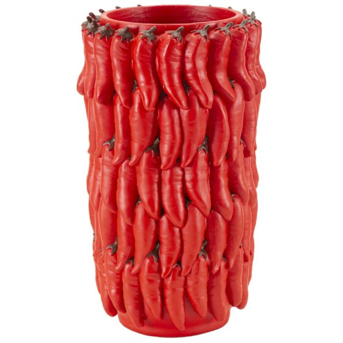 Mauro Ferretti Vaso Chilli Ø 20x34 cm rosso