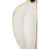 Mauro Ferretti vaso in ceramica Ø 21x40 cm oro bianco