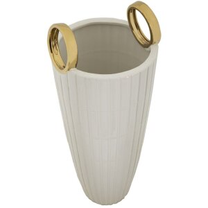Mauro Ferretti Vaso Shopping Ø 18x45 cm oro bianco
