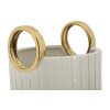 Mauro Ferretti Vaso Shopping Ø 18x25 cm oro bianco