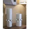 Mauro Ferretti vaso bolle Ø 15,5x41 cm crema