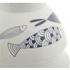 Mauro Ferretti vaso pesce Ø 21x31 cm bianco blu