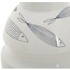 Mauro Ferretti vaso pesce Ø 15x24 cm bianco blu