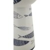 Mauro Ferretti vaso pesce alto Ø 14x38,5 cm bianco blu
