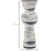 Mauro Ferretti vaso pesce alto Ø 14x38,5 cm bianco blu