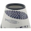 Mauro Ferretti vaso pesce doppio Ø 14x34 cm bianco blu