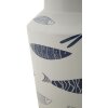 Mauro Ferretti vaso pesce doppio Ø 14x34 cm bianco blu
