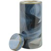 Mauro Ferretti Vaso Elegant Ø 15x34 cm blu oro con coperchio