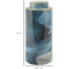 Mauro Ferretti Vaso Elegant Ø 15x34 cm blu oro con coperchio