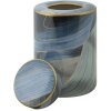 Mauro Ferretti Vaso Elegant Ø 15x24 cm blu oro con coperchio
