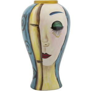 Mauro Ferretti vaso art face Ø 28x50 cm multicolore