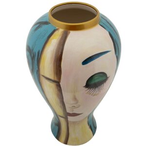 Mauro Ferretti vaso art face Ø 28x50 cm multicolore