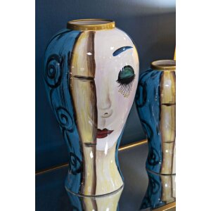 Mauro Ferretti vaso art face Ø 28x50 cm multicolore