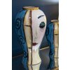 Mauro Ferretti vaso art face Ø 28x50 cm multicolore