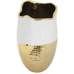 Mauro Ferretti Vaso Lux Ø 20x35 cm oro bianco