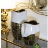 Mauro Ferretti Vaso Lux Ø 20x25 cm oro bianco