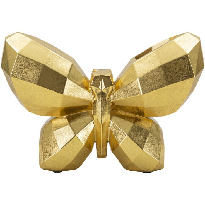Mauro Ferretti vaso farfalla 22,5x8x15 cm oro