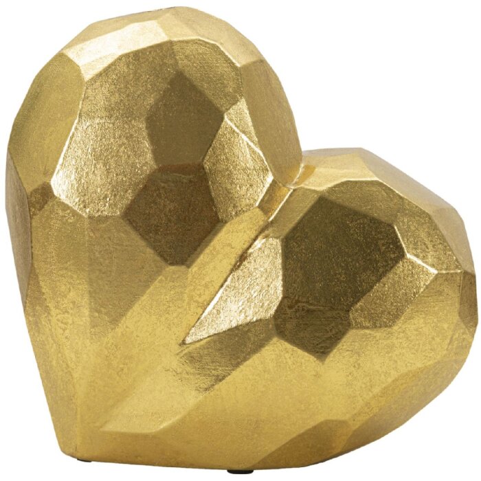 Mauro Ferretti vaso cuore 19x9x18 cm oro