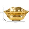 Mauro Ferretti vaso bocca labbro 23x8x12 cm oro