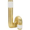 Mauro Ferretti Vaso Bann Grande 15,3x13x30,5 cm bianco oro