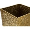 Mauro Ferretti set di vasi Squer 2pcs 34x34x90 cm 25x25x78 cm oro