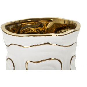 Mauro Ferretti Vaso Adore Ø16x32,5 cm oro bianco
