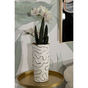 Mauro Ferretti Vaso Adore Ø16x32,5 cm oro bianco