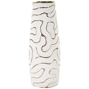 Mauro Ferretti Vaso Lia Ø14,5x39,5 cm oro bianco