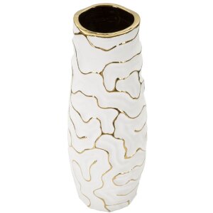Mauro Ferretti Vaso Lia Ø 12x29,5 cm oro bianco