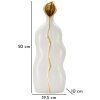 Mauro Ferretti Vaso Uma 19,5x10x50 cm oro bianco
