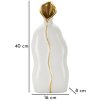 Mauro Ferretti Vaso Uma 16x8x40 cm oro bianco