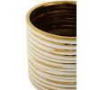Mauro Ferretti set di vasi Blom 2 pezzi Ø 23x22 cm e Ø 18x17,5 cm oro bianco