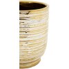 Mauro Ferretti set di vasi da fiori Melodie 2 pezzi Ø 23x24 cm e Ø 17,5x19 cm oro bianco
