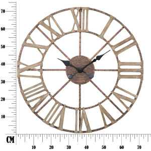 Mauro Ferretti orologio da parete Plus Ø71,5x4 cm marrone