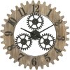 Mauro Ferretti orologio da parete Ingranaggio Plus Ø60x4 cm nero naturale