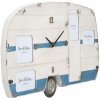 Mauro Ferretti orologio da parete Roulotte 79x3,5x46,5 cm bianco blu