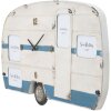 Mauro Ferretti orologio da parete Roulotte 79x3,5x46,5 cm bianco blu