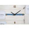 Mauro Ferretti orologio da parete Roulotte 79x3,5x46,5 cm bianco blu