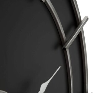 Mauro Ferretti orologio da parete Silver Glam Ø60x4,5 cm nero argento