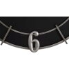 Mauro Ferretti orologio da parete Silver Glam Ø60x4,5 cm nero argento